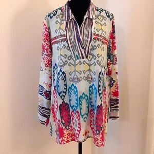 Johnny Was  Silk Tunic Medium